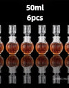 50ml 100ml 6pcs 12pcs Whisky Glass Liquor Bottle French Carved For Alcohol Wedding Gifts Wine Mini Container Storage Favour Set