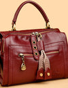 Handbags High Quality Leather Shoulder Bags Designer Solid Color Handbag