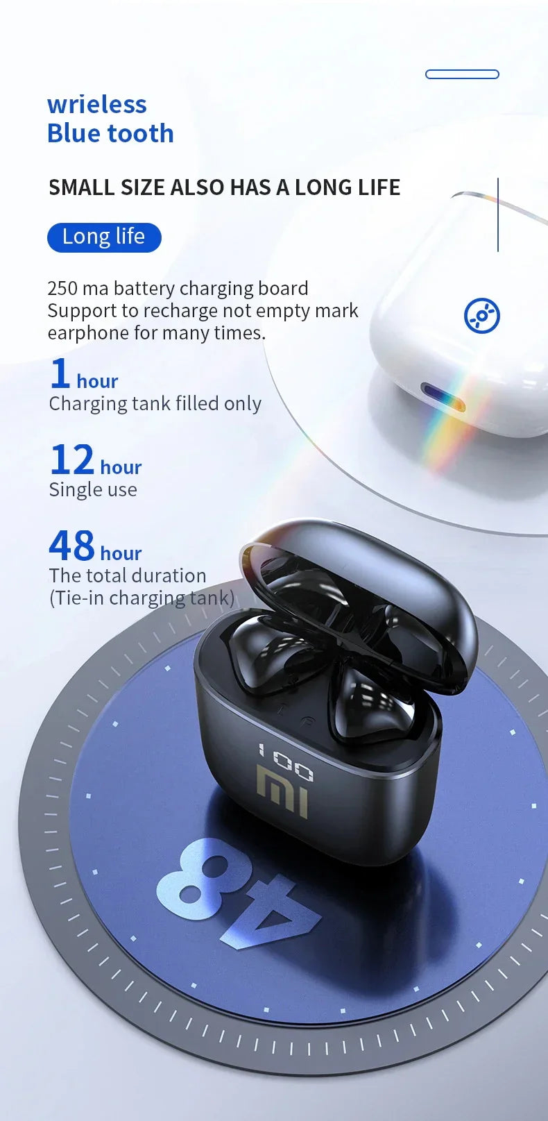 XIAOMI Buds 3 Pro True Wireless Earbuds In-Ear Bluetooth Earphones Headphones Power Display Waterproof Touch Control With Mic