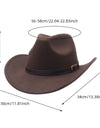 Western Cowboy Hat Versatile Comfortable Roll up Casual Cosplay with Buckle Belt