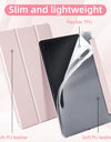 For Samsung Galaxy Tab S9 FE 11 Plus S9 S8 S7 Plus FE 12.4 in Case Transparent Back Tablet Cover For Tab S7 S8 11"Pencil Holder