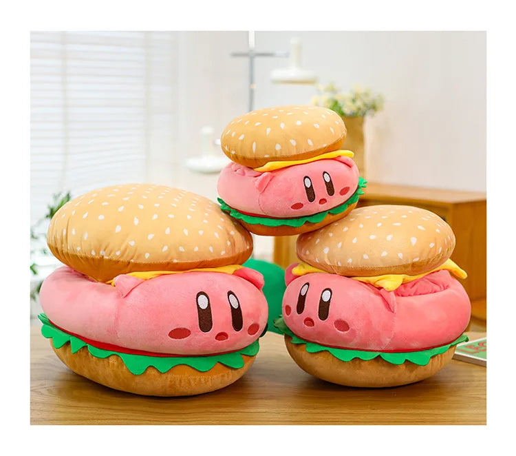 Cute Burger Shape Plush Toy Soft Huggable Stuffed Animal