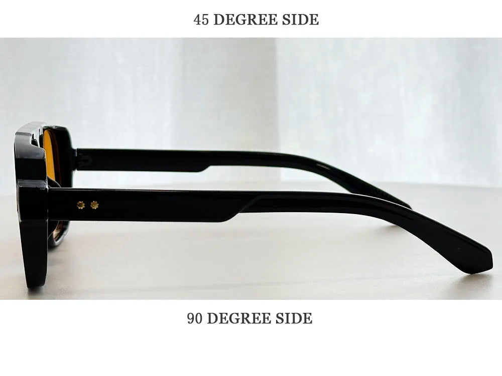 Vintage Square Sunglasses With UV400 Protection