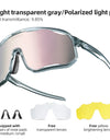 Bicycle Glasses UV400 Photochromic / Polarized Bike Eyewear Sunglasses 3 Lens Outdoor MTB Road Cycling Goggles Glasses