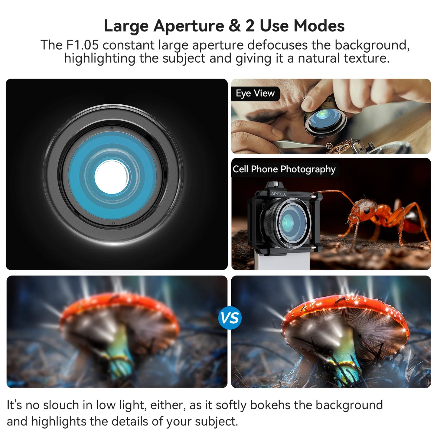 100mm Macro Smartphone Lens with Universal Clip