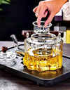 Large Capacity 1300ml Wooden Handle Glass Teapot High Borosilicate Heat Resistant Glass Beam Tea Pot Kungfu Tea Set Teaware