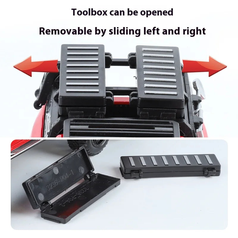 ﻿1:32 Dodge Tyrannosaurus Rex RAM 1500 TRX 6*6 Warlord Alloy Miniature Car Diecast Metal Scale Model Sound ＆ Light Toy Car