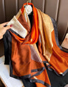 Silk Soft Scarf Women Stylish Print Long Shawl Handkerchief Summer Elegant Travel Wrap Hot