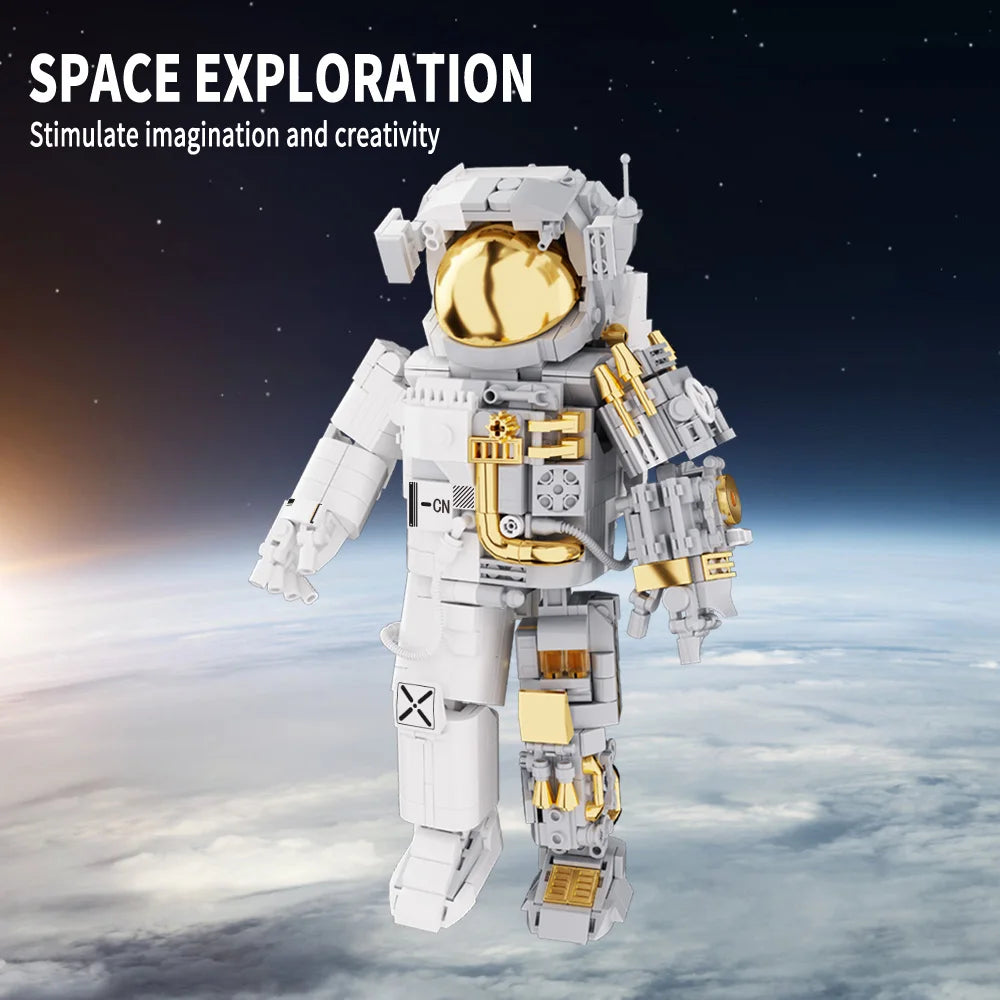 Space Astronauts Building Blocks Spaceman Exploring Robot Adventure Model Action Figure Bricks Educational Assembly Toy Gift