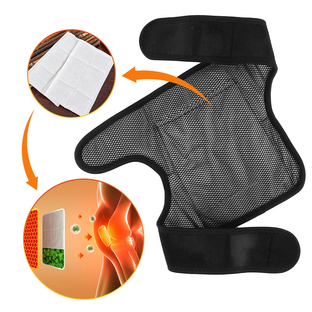 Thermal Knee Massager Electric Leg Joint Heating Vibration Massage Therapy Elbow Brace Arthritis Pain Physiotherapy Knee Support