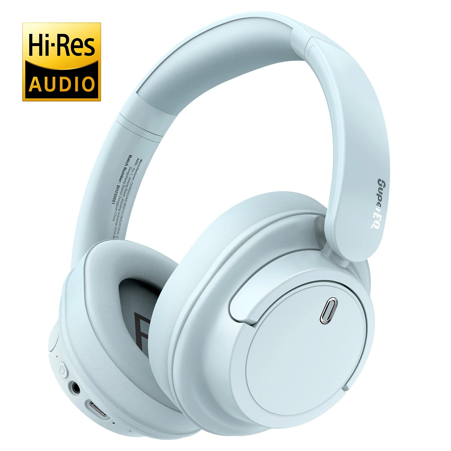 EKSA V16 Wireless Headphones Bluetooth 5.3 Over Ear Headset With Mic Bass/Pop Mode Hi-Res HiFi Wired Headphones 90H APP