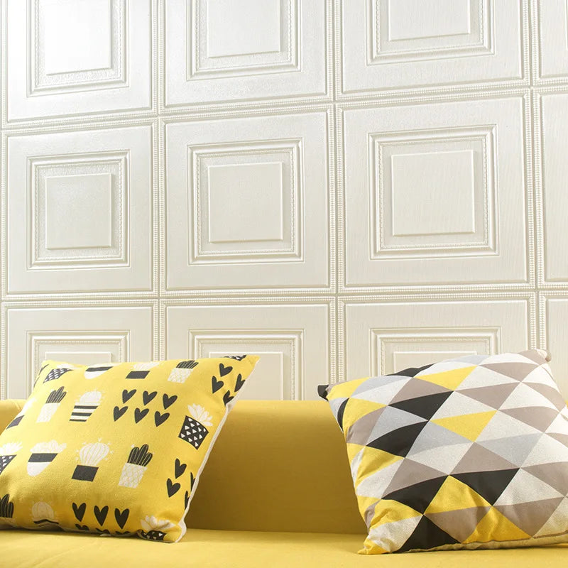 3d Ceiling 70*70cm Wall Stickers Bedroom Living Room Decoration Soft Pack Foam Stickers Waterproof Wallpaper Background Wall