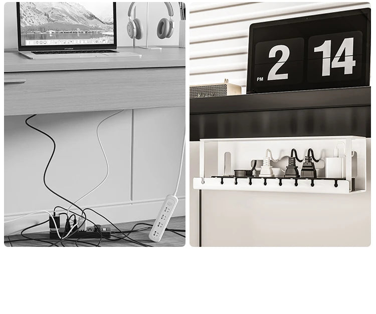 Under Desk Cable Management Tray, Metal Raceway Wires Cable Tidy Organizer Office and Home Cable Tray Use for Standing Desk