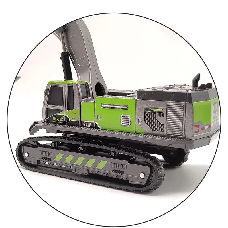 Toys for Boys Alloy Tractor Kids Excavator Bulldozer Miniature Crane Truck Model Diecast Farm Engineering Vehicle Children Gifts