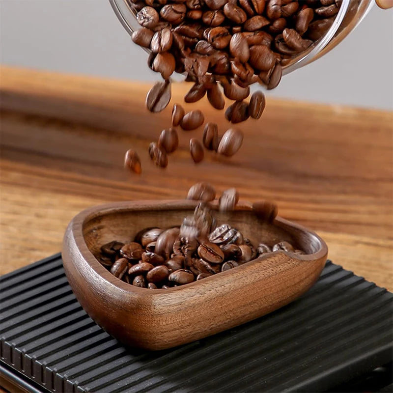 Multifunctional Wooden Coffee Bean Dosing Cup and Light Spray Bottle Barista Set for Enhance Brewing Coffee Experience