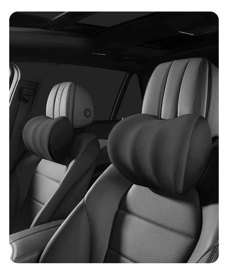 Car Electric Single Lumbar Single Headrest Vibration Massage Lumbar Support Neck Pillow Lumbar Cushion Car Seat Car Interior