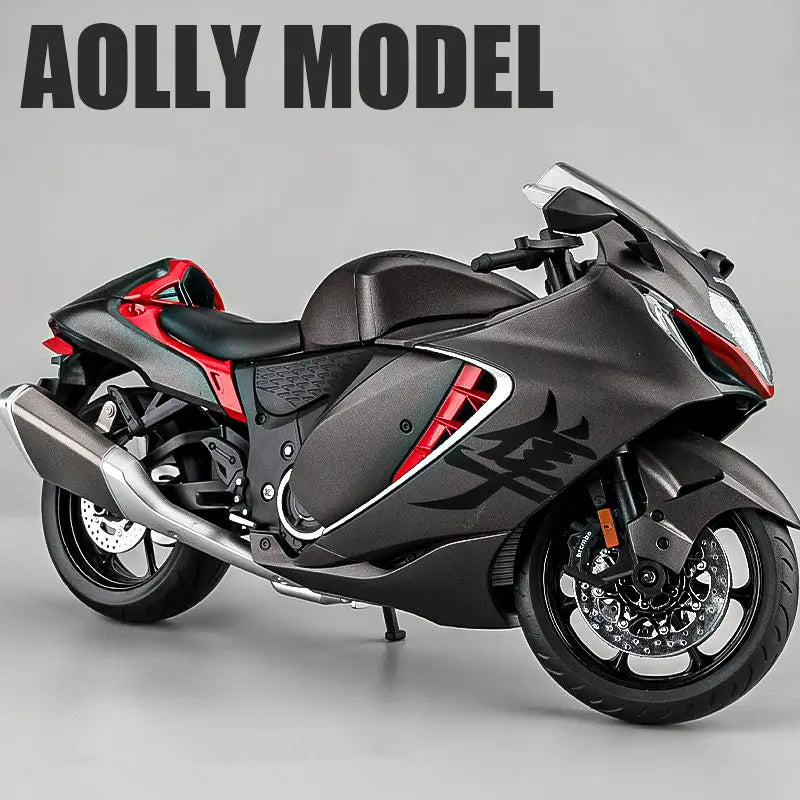 Diecast Suzuki Hayabusa GSX1300R Motorcycle Model 1 to 9 Scale