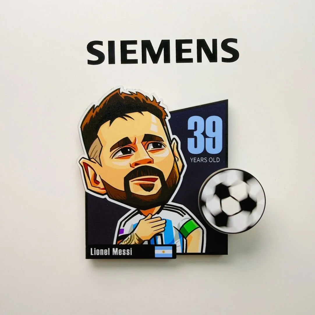 2026 Soccer Rotating Fridge Magnet Football Fan Souvenir Home Decor