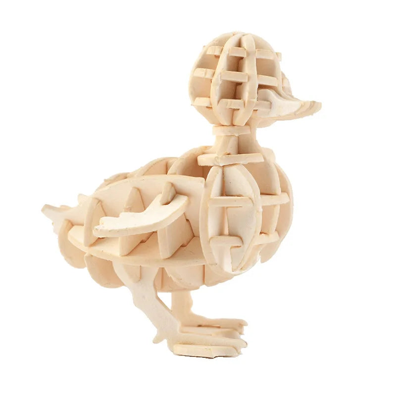 3D Wooden Puzzle Toys for  Adults Teens Animal Assembly Kit Decoration Animal Puzzle Games Home Office Creative Ornament