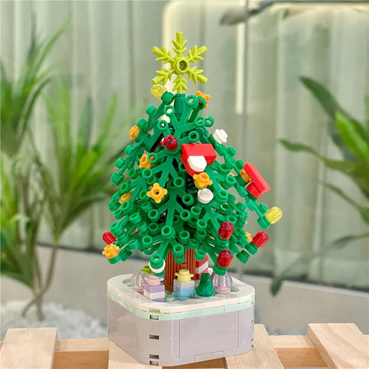 211pcs Creative Series Christmas Tree DIY Building Blocks, Educational Learning Science Bricks Halloween Gifts Toys for