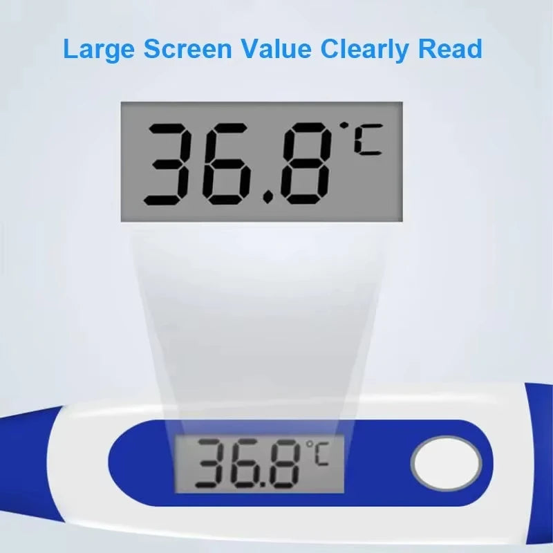 Pulse Oximeter Finger Clip Thermometer Electronic Soft Head Oral Armpit Temperature Measurement Household Adults