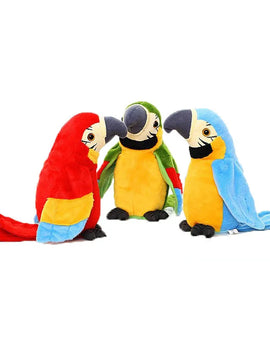 Parrot Talking Electronic Speaking Record Repeats Cute Soft Stuffed Animal Bird Doll  s  Gift