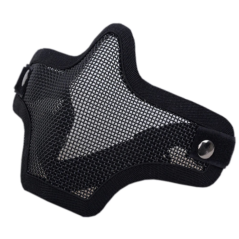 Tactical Airsoft Mask Outdoor Hunting Metal Wire Mesh Protective Mask BB  Shooting Paintball Accessories