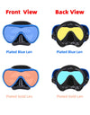 Snorkel Mask Set Silicone Swimming Goggles Diving Training Kit Dry Top Colorful Len Wide View Tempered Glass Anti-Leak Adults