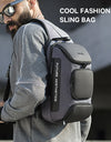 Anti-theft Chest Bag Shoulder Strap USB Rechargeable Crossbody School Gym Pack, Men Sports Waterproof Shoulder Bag