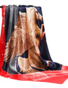 Women Scarf Silk Feeling Hair Neck Square Brand Office bandanna muffler Waiter Flight Attendants Handkerchief Rings wrap