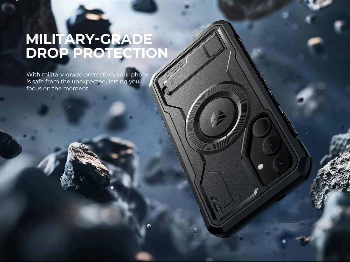 For Samsung Galaxy S24 + Plus Case holder For MagSafe Shockproof Rugged Bumper Cover Protective With Built in Screen Protector