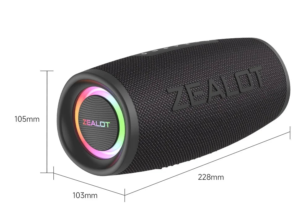 Bluetooth Speaker 40W Output Power Bluetooth Speaker with Excellent Bass Performace IPX6 Waterproof Camping Outdoor