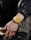 Waterproof Stainless Steel Chronograph Date Fashion Quartz Wristwatch