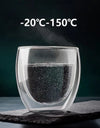 2/4/6pcs Screw Thread Espresso Cups Set Double Wall Glass Coffee Mugs Set 80ml Shot Glass Insulated Teacup Coffee Accessories