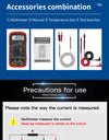 Digital Multimeter AC/DC Ammeter Volt Ohm Multimetre Tester Meter With Thermocouple LCD Backlight Portable