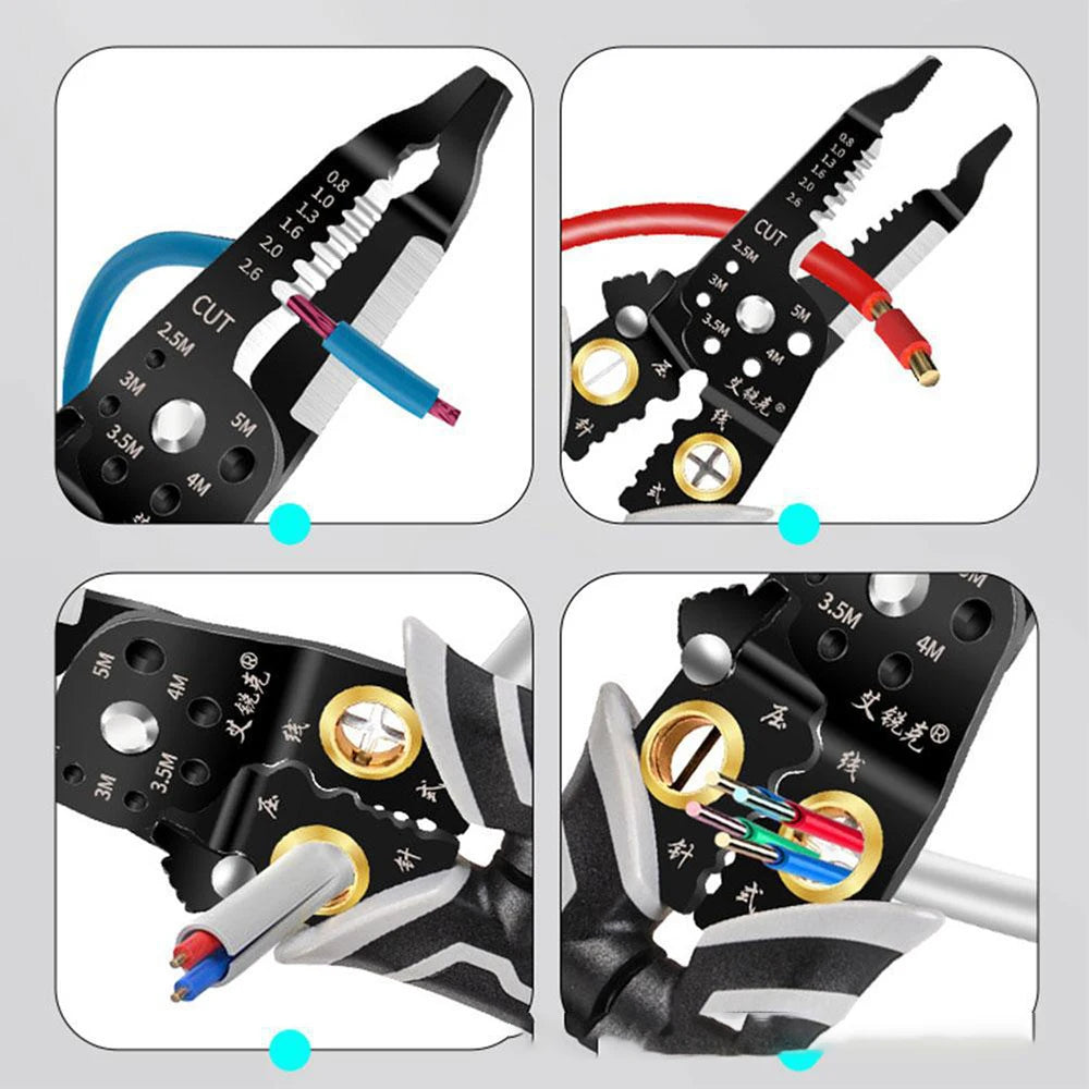 Wire Stripping Multifunctional Pliers For Cable Cut Crimp Splitting Wire Stripper Cable Cutter Crimper Automatic Hand Tool