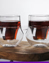 120/130ml Double-layer Glass Cup Hanging Ear Espresso Coffee Cup Anti-scalding Milk Party Brandy Wine Teacup Clear Mug