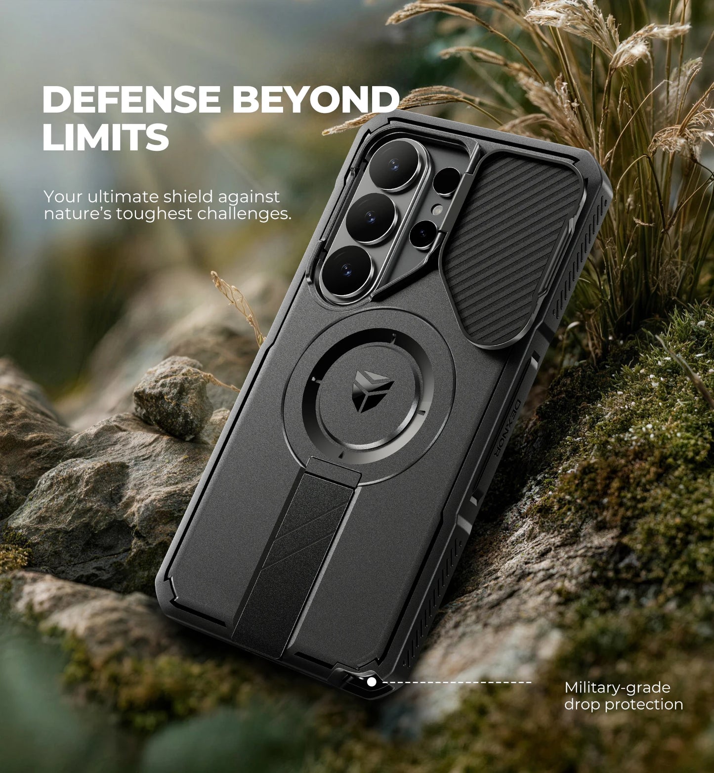 For Samsung Galaxy S26 Ultra Shockproof Case6.9" with Camera Cover Adjustable Kickstand Screen Protector Compatible with MagSafe