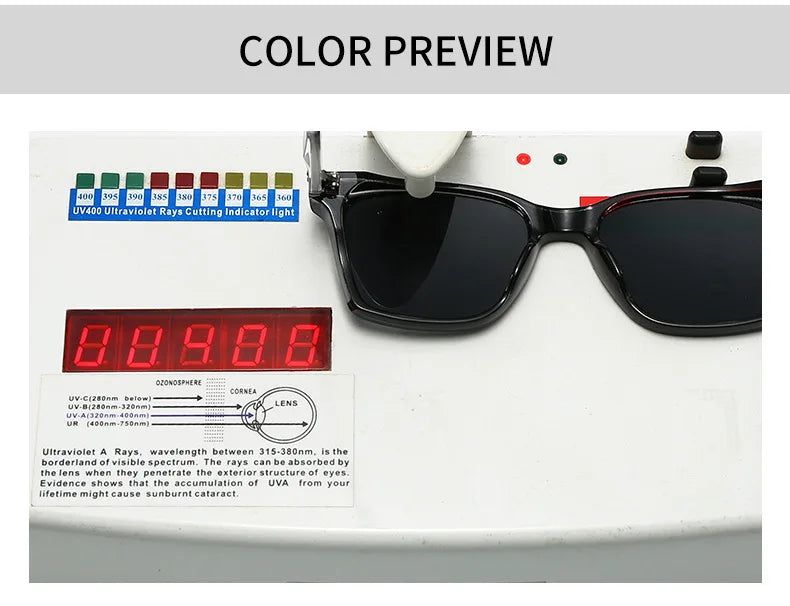 Square Vintage Sunglasses With UV400 Protection
