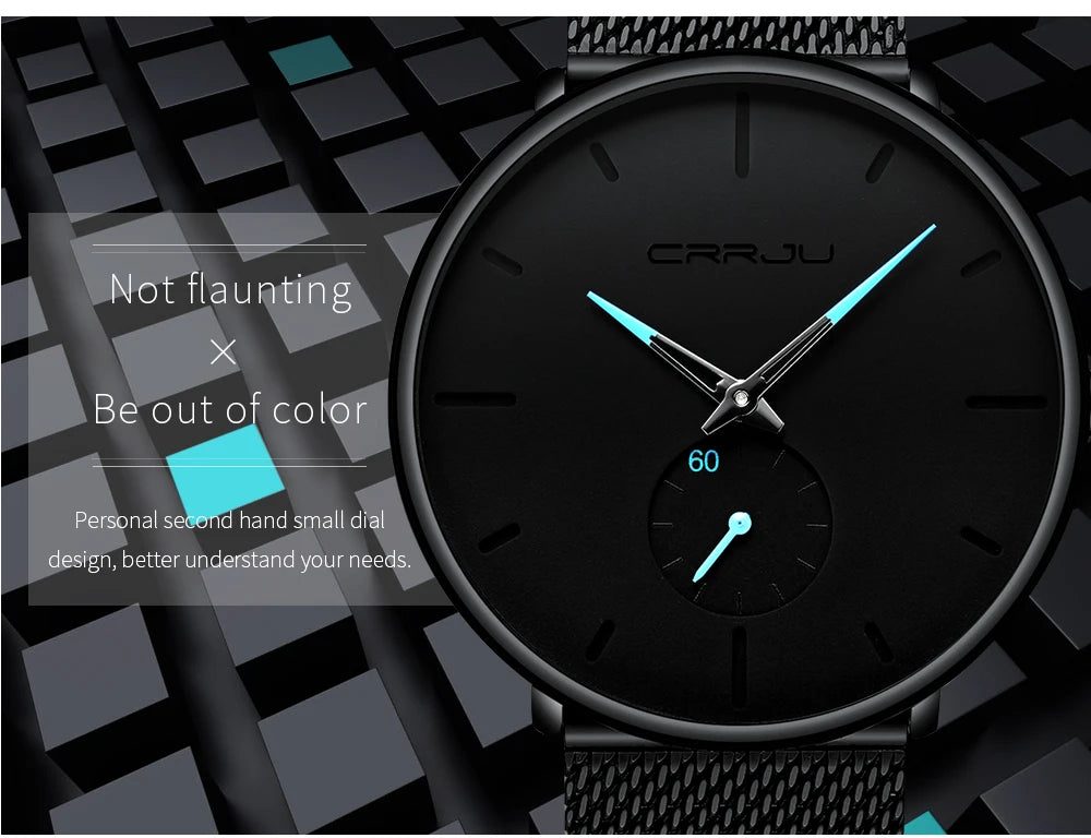 Fashion Mens Watches Top Brand Luxury Quartz Watch Men Casual Slim Mesh Steel Waterproof Sport Watch Relogio Masculino