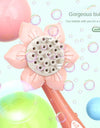 Children's Sunflower Bubble Toy Handheld Bubble Boy Girl Outdoor Gift Toy (excluding Bubble Liquid And Battery)