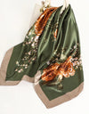 Women Scarf Silk Feeling Hair Neck Square Brand Office bandanna muffler Waiter Flight Attendants Handkerchief Rings wrap