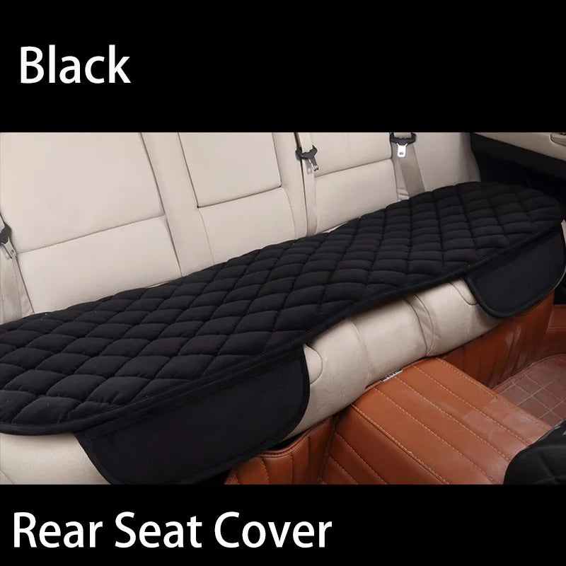 Plush Winter Car Seat Cover Warm Flocking Cloth Seat Cushion