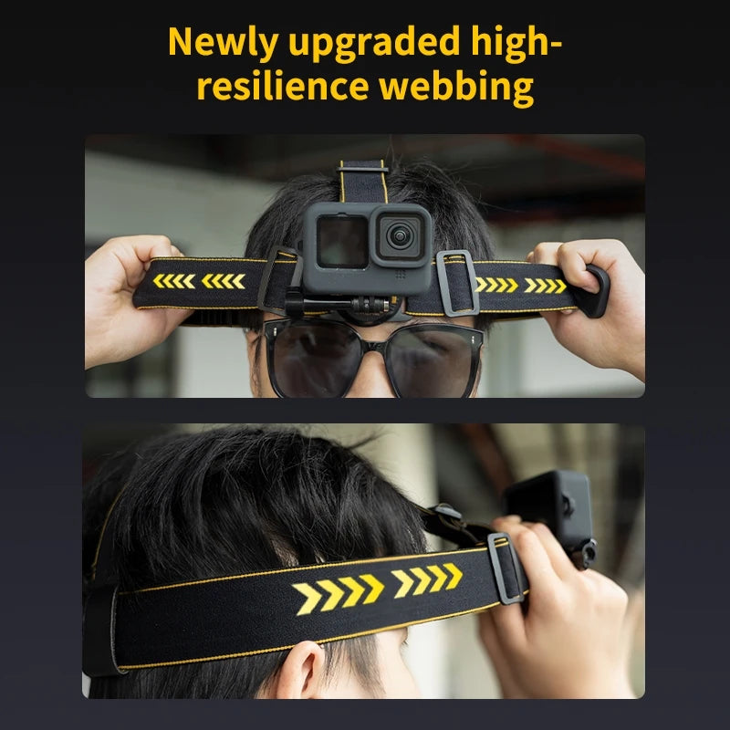 ic Quick-release Head Strap Harness Belt for Gopro HERO12 11 10 9 8 7 Black / DJI Sport Action Camera Accessories