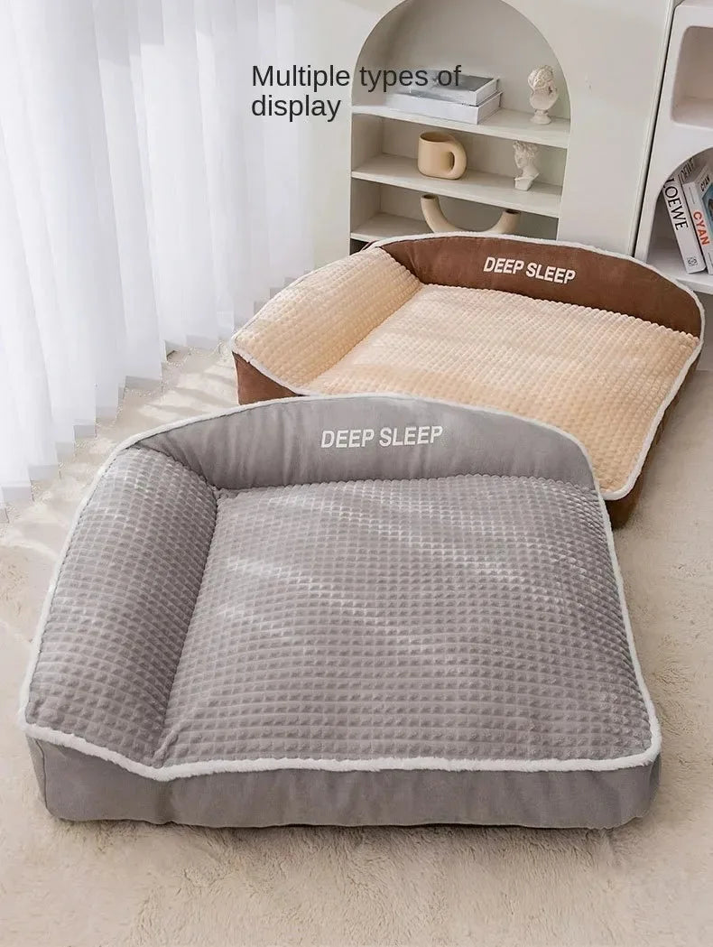 Corduroy Winter Pet Bed Sofa Blanket for Dogs and Cats