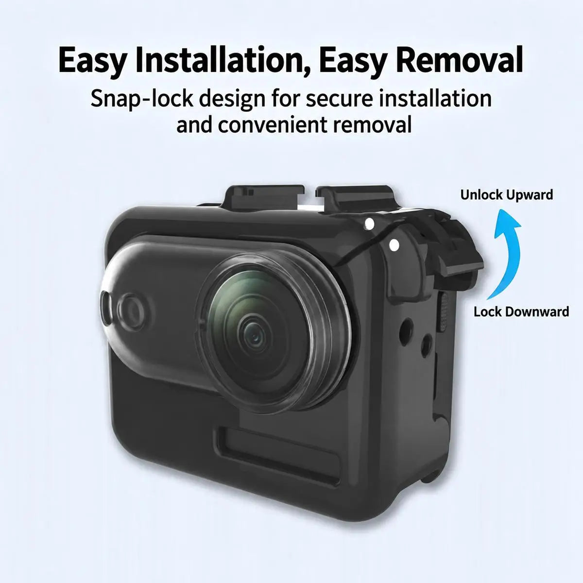 Protective Charging Case Cover with Lens Cap for Insta360 GO 3 and GO 3S