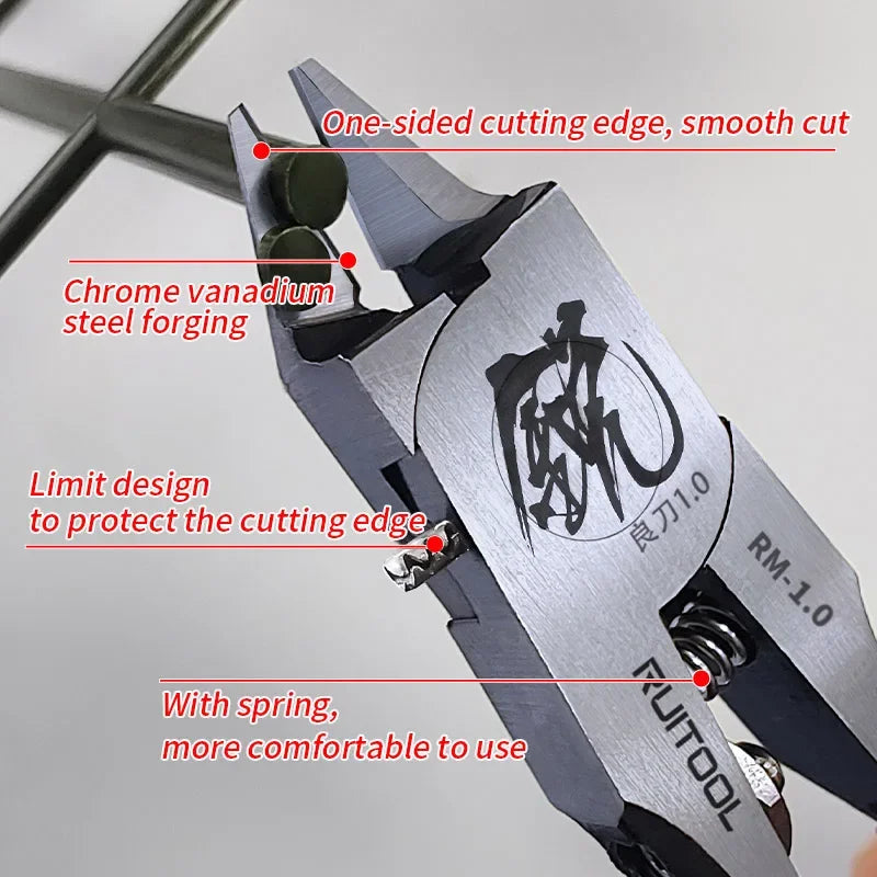 4.7 Inch Model Nippers Ultra-Thin Single-Edged Model Building Tools for Beginners to Repair and Fix Plastic Models Pliers