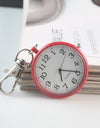 Moveable Pointer Watch Keychain for Women Men Trendy Electronic Clock Key Chain Child Gift Car Key Ring Accessories
