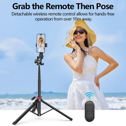 Quick-Release Tripod for Camera Smartphone Fill Light Max1.85m Tripod Selfie with Remote Control