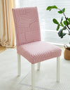 1PC Elastic Dining Room Chair Cover Jacquard Kitchen Chair Slipcovers Seat Covers Removable for Hotel Wedding Banquet Home